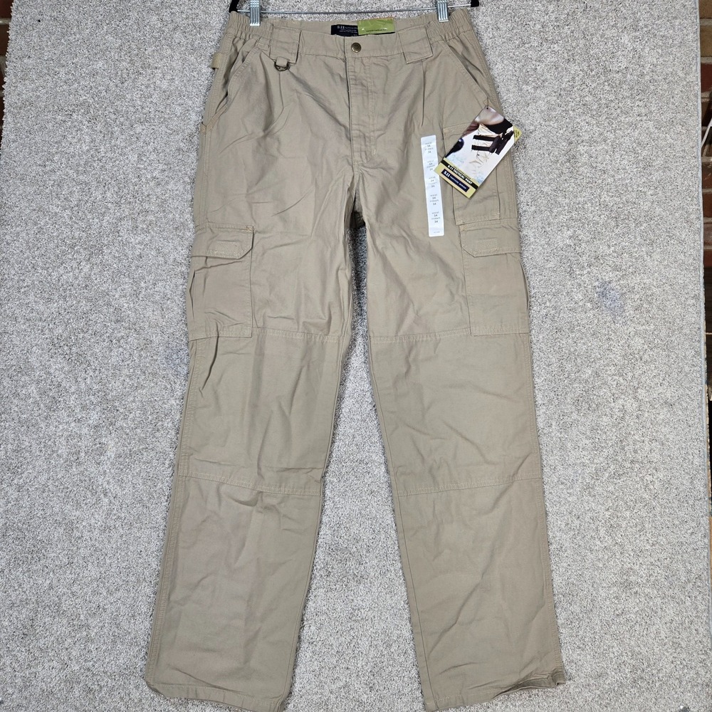 5.11 Tactical Pants Men's 34x34 Cotton Canvas Khaki Cargo NEW